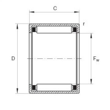 FAG Drawn cup needle roller bearings with open ends - HK0205-TV