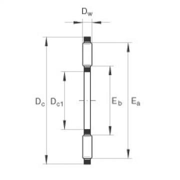 FAG Axial needle roller and cage assemblies - AXK1528