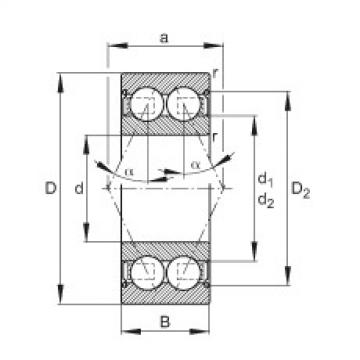 FAG Angular contact ball bearings - 3215-B-2Z-TVH