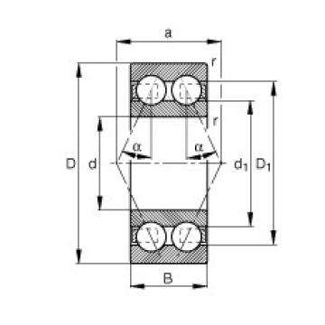 FAG Angular contact ball bearings - 3002-B-TVH