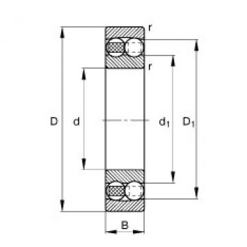 FAG Self-aligning ball bearings - 1221-M