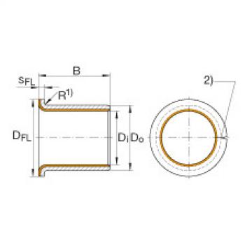 FAG Flanged bushes - EGF08075-E40