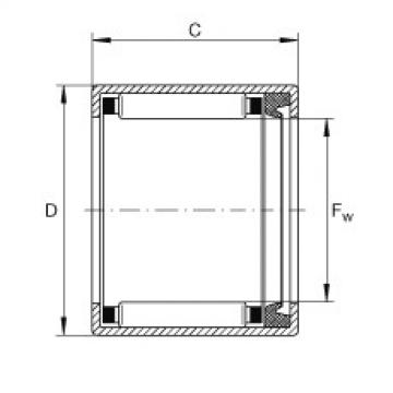 FAG Drawn cup needle roller bearings with open ends - SCE109-P