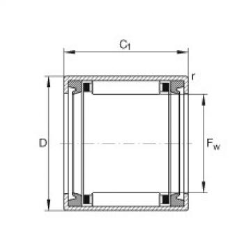 FAG Drawn cup needle roller bearings with open ends - HK2020-2RS