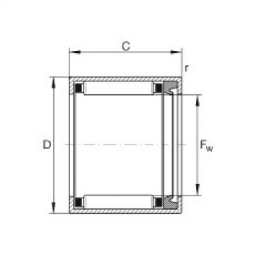 FAG Drawn cup needle roller bearings with open ends - HK2218-RS