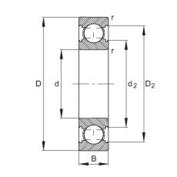 FAG Deep groove ball bearings - 6004-C