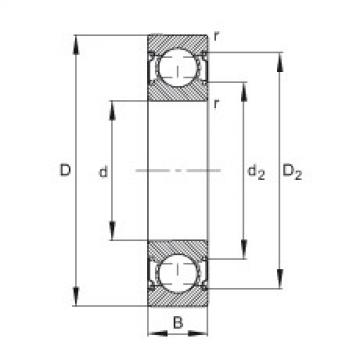 FAG Deep groove ball bearings - 6004-C-2Z