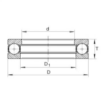 FAG Axial deep groove ball bearings - 1004