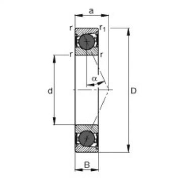 FAG Spindle bearings - HCB7018-E-2RSD-T-P4S