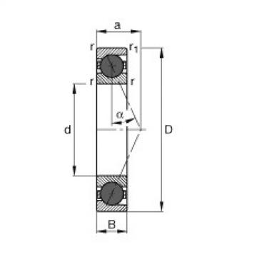 FAG Spindle bearings - HCB7022-E-T-P4S