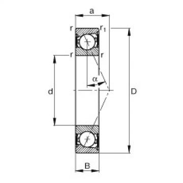 FAG Spindle bearings - B7003-E-2RSD-T-P4S