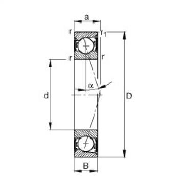 FAG Spindle bearings - B7001-C-2RSD-T-P4S