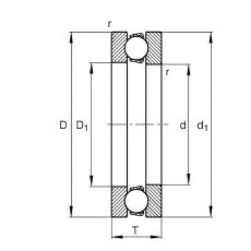 FAG Axial deep groove ball bearings - 511/530-MP