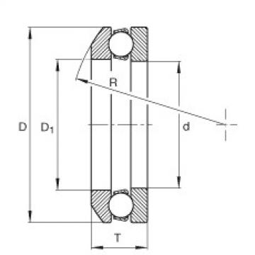 FAG Axial deep groove ball bearings - 4105