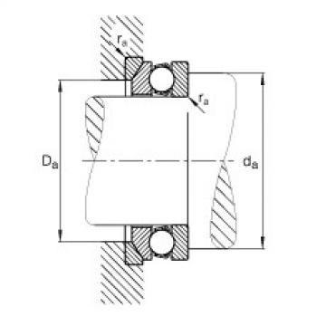 FAG Axial deep groove ball bearings - 53205 + U205