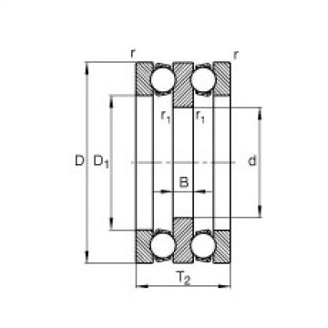 FAG Axial deep groove ball bearings - 52209