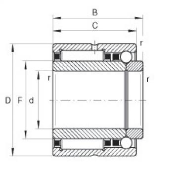 FAG Needle roller/angular contact ball bearings - NKIB5902-XL