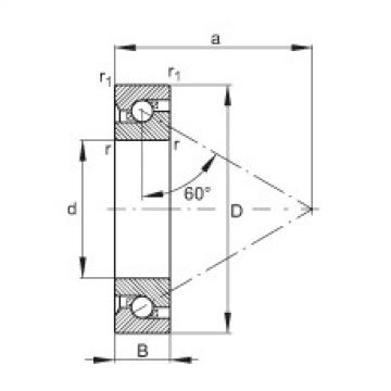 FAG Axial angular contact ball bearings - 7603050-TVP