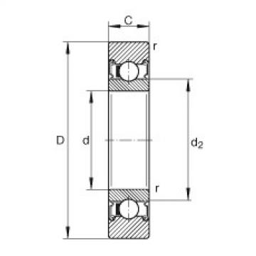 FAG Track rollers - LR205-X-2RSR