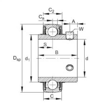 FAG Radial insert ball bearings - UC208