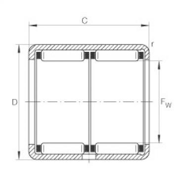 FAG Drawn cup needle roller bearings with open ends - HK1522-ZW