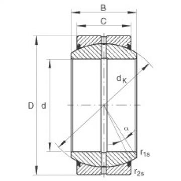 FAG Radial spherical plain bearings - GE17-DO-2RS