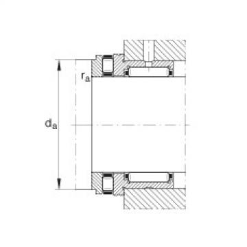 FAG Needle roller/axial cylindrical roller bearings - NKXR25-XL