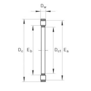 FAG Axial cylindrical roller and cage assembly - K81102-TV