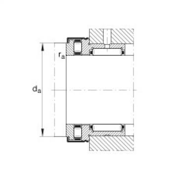 FAG Needle roller/axial cylindrical roller bearings - NKXR45-Z-XL