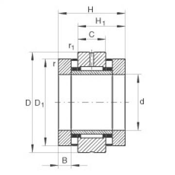 FAG Needle roller/axial cylindrical roller bearings - ZARN3570-TV