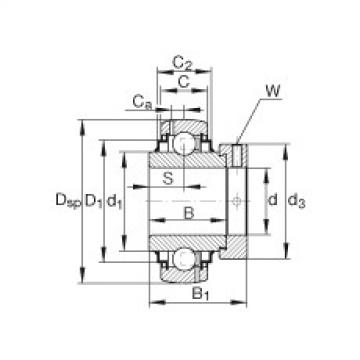 FAG Radial insert ball bearings - G1010-KRR-B-AS2/V
