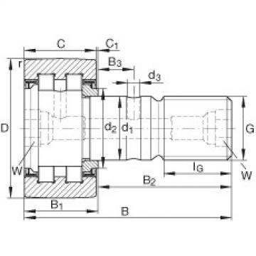 FAG Stud type track rollers - PWKR90-2RS-XL