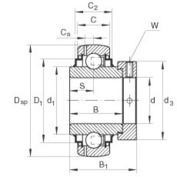 FAG Radial insert ball bearings - GNE50-XL-KRR-B