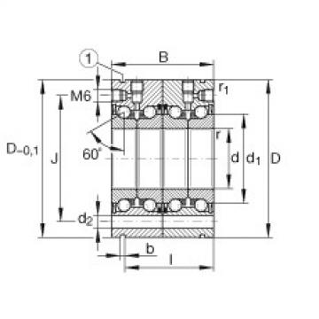 FAG Axial angular contact ball bearings - ZKLF40100-2RS-2AP-XL