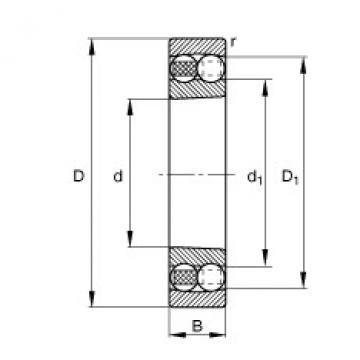 FAG Self-aligning ball bearings - 1218-K-TVH-C3