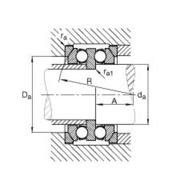 FAG Axial deep groove ball bearings - 54312 + U312