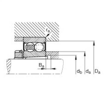 FAG Self-aligning ball bearings - 2211-K-2RS-TVH-C3 + H311