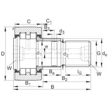 FAG Stud type track rollers - PWKRE52-2RS