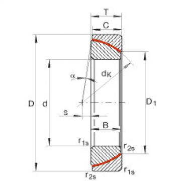 FAG Angular contact spherical plain bearings - GE100-SW