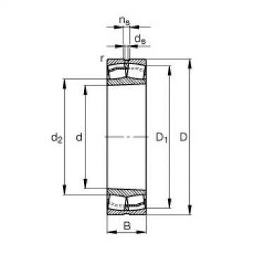 FAG Spherical roller bearings - 22211-E1-XL-K