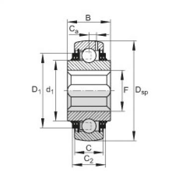 FAG Self-aligning deep groove ball bearings - VK100-208-KTT-B-AH10