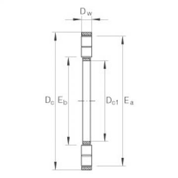 FAG Axial cylindrical roller and cage assembly - K89310-TV