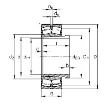 FAG Spherical roller bearings - 21319-E1-XL-K-TVPB + AHX319