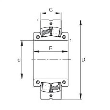 FAG Spherical roller bearings - 222SM60-TVPA