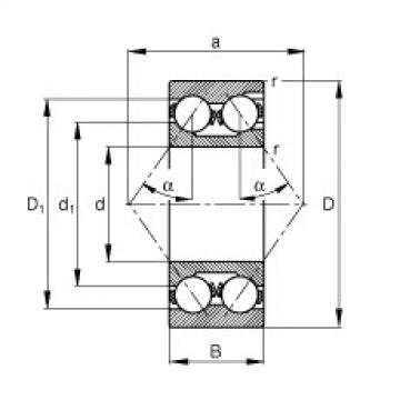 FAG Angular contact ball bearings - 3219-M