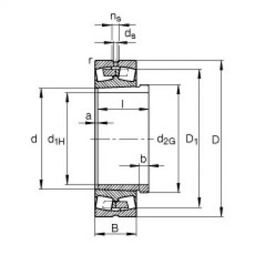 FAG Spherical roller bearings - 230/670-B-K-MB + AH30/670A-H