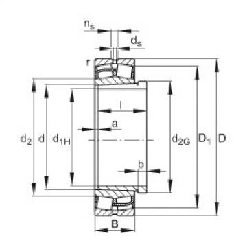 FAG Spherical roller bearings - 24172-BE-XL-K30 + AH24172-H