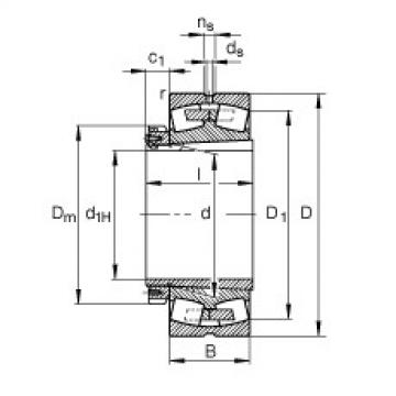 FAG Spherical roller bearings - 230/800-K-MB + H30/800-HG