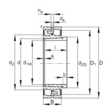 FAG Spherical roller bearings - 23084-BEA-XL-K-MB1 + AH3084G-H