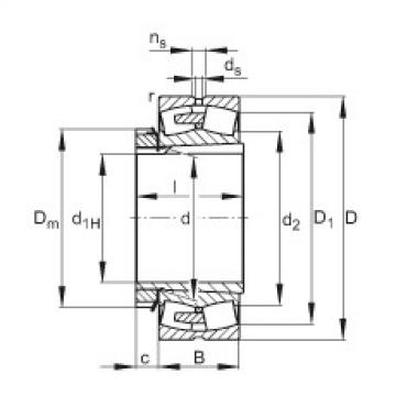 FAG Spherical roller bearings - 230/560-BEA-XL-K-MB1 + H30/560-HG